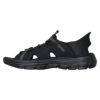 スケッチャーズ スリップインズ メンズ サンダル リヴォルテッド メリック フィッシャーマンサンダル 黒 ブラック SKECHERS Slip-ins REVOLTED SS MERRICK 205181