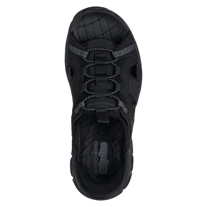 スケッチャーズ スリップインズ メンズ サンダル リヴォルテッド メリック フィッシャーマンサンダル 黒 茶 ブラック ダークブラウン SKECHERS Slip-ins REVOLTED SS MERRICK 205181