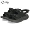 リグ リカバリーサンダル クルカ2.0 メンズ ストラップサンダル スポーツサンダル ブラック 黒 アウトドア スポサン rig kuruka 2.0 RG0031