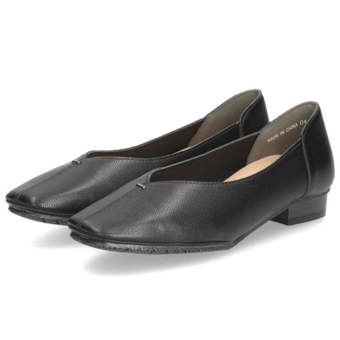 パンプス 痛くない 柔らかい ローヒール ぺたんこ 黒 3E スクエアトゥ Vカット 歩きやすい ブラック ベージュ 靴 レディース パレード Parade 7400