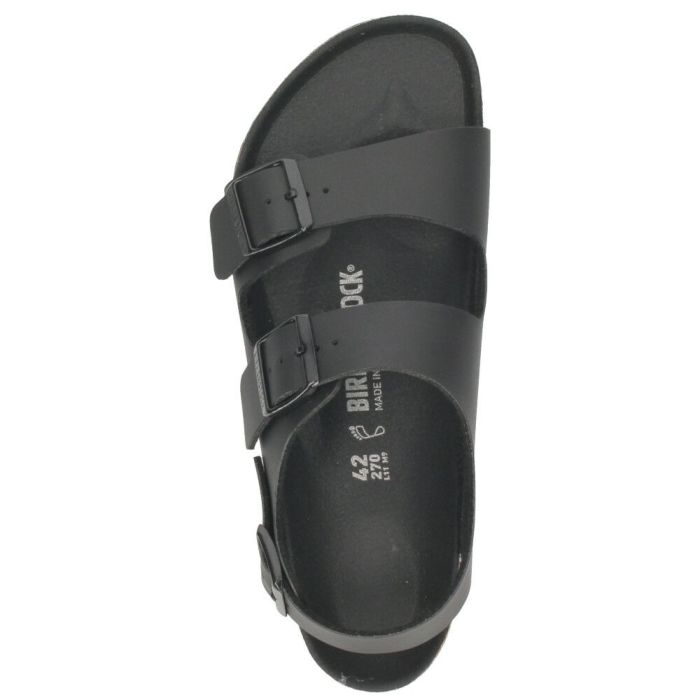 ビルケンシュトック ミラノ BS メンズ サンダル フットベッド ストラップ レギュラー ブラック BIRKENSTOCK Milano BS 1024997