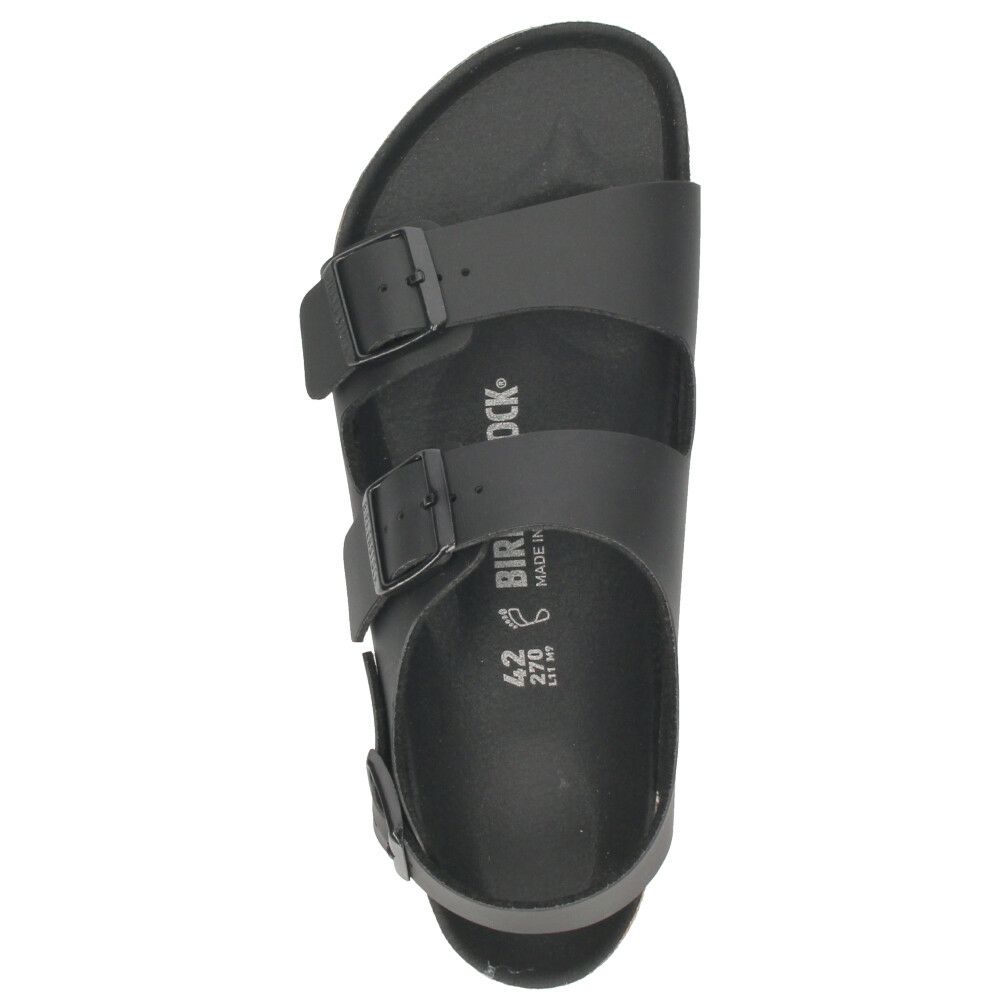 ビルケンシュトック ミラノ BS メンズ サンダル フットベッド ストラップ レギュラー ブラック BIRKENSTOCK Milano BS 1024997