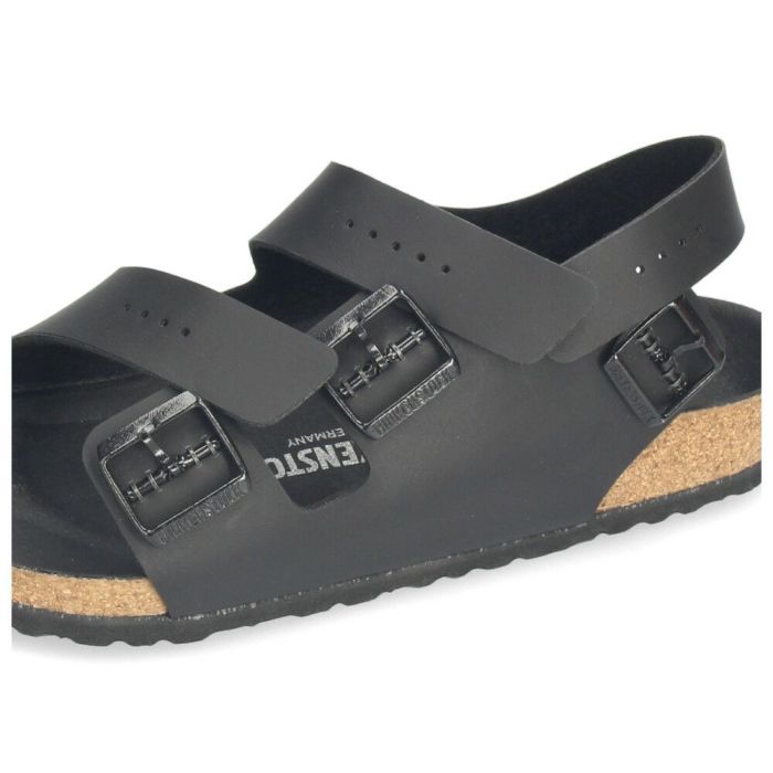ビルケンシュトック ミラノ BS メンズ サンダル フットベッド ストラップ レギュラー ブラック BIRKENSTOCK Milano BS 1024997