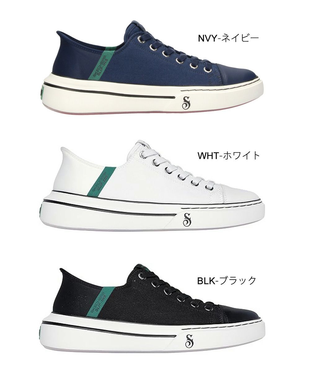 スケッチャーズ スリップインズ メンズ スニーカー スリッポン Slip-ins スヌープ ワン ロー ドッグ キャンバス 白 黒 紺 ハンズフリー 251030 SKECHERS