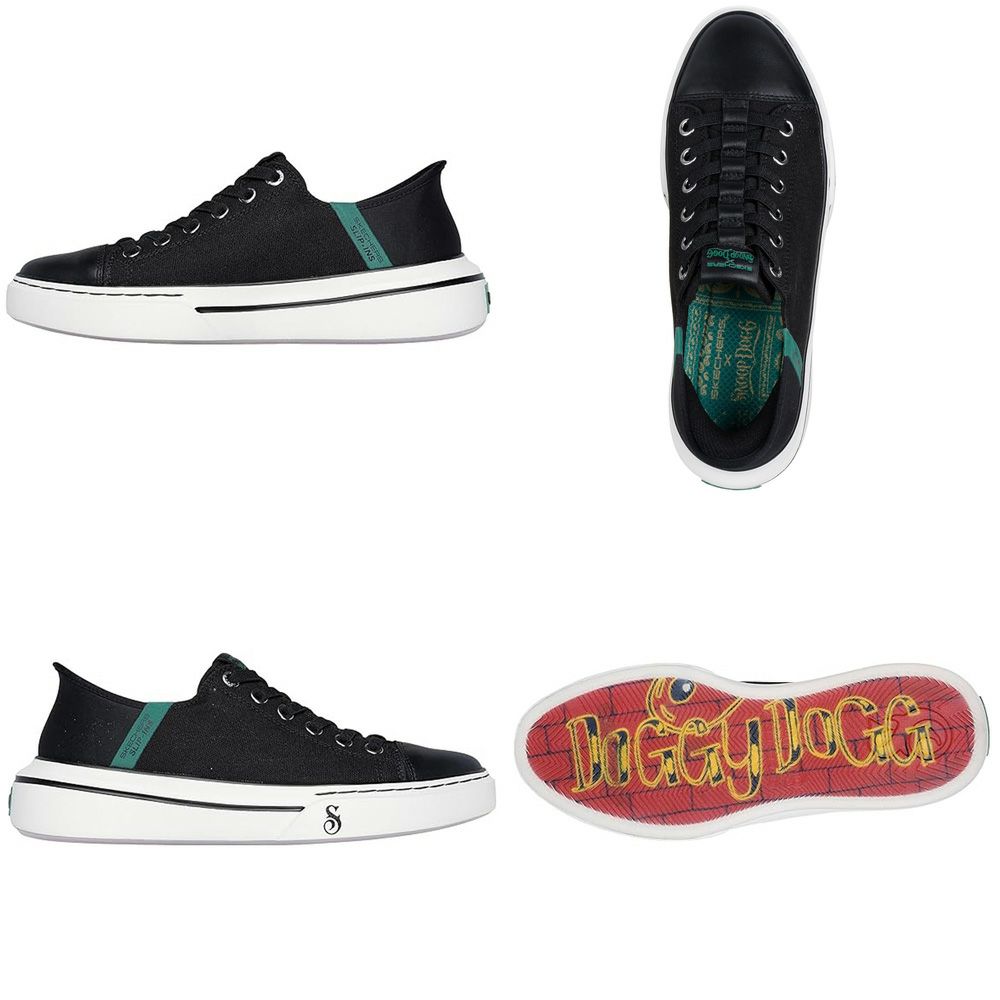 スケッチャーズ スリップインズ メンズ スニーカー スリッポン Slip-ins スヌープ ワン ロー ドッグ キャンバス 白 黒 紺 ハンズフリー 251030 SKECHERS