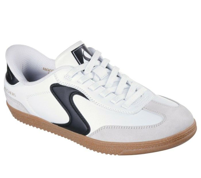 スケッチャーズ スリップインズ レディース スニーカー スリッポン 黒 白 Slip-ins ホットショット 185322 ハンズフリー シューズ SKECHERS 