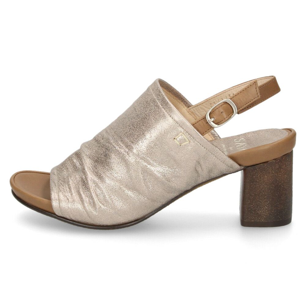 サンダル レディース 本革 ストラップサンダル 甲深 太ヒール サヤ 51254 ブラック オリーブ シルバー SAYA 靴 ラボキゴシ 日本製