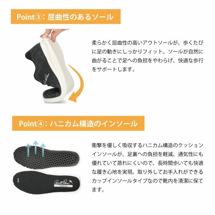 アーノルドパーマー スリッポン レディース 1201 スライドフィット SledeFit 靴 スニーカー ハンズフリー 軽量 手を使わずに履ける 履きやすい 疲れにくい おしゃれ ゴム紐 通勤 通学 Arnold Palmer 