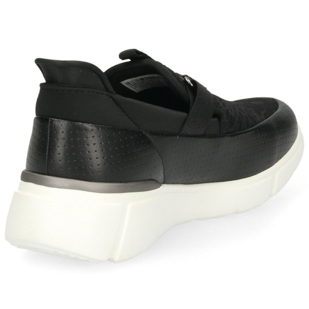 スリッポン レディース スニーカー LCS ロワール SP LC SI ルコック ルコックスポルティフ 23 軽量 ハンズフリーシューズ 立ったまま履ける レース 消臭機能 黒 ブラック グレー カジュアル LECOQ  le coq sportif 