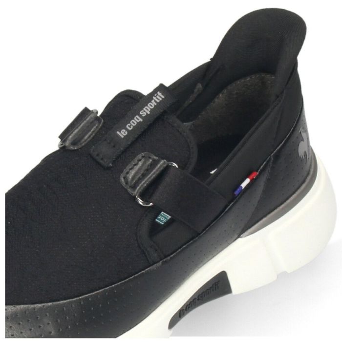 スリッポン レディース スニーカー LCS ロワール SP LC SI ルコック ルコックスポルティフ 23 軽量 ハンズフリーシューズ 立ったまま履ける レース 消臭機能 黒 ブラック グレー カジュアル LECOQ  le coq sportif 