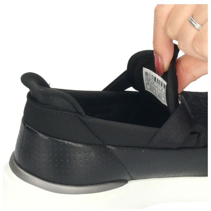 スリッポン レディース スニーカー LCS ロワール SP LC SI ルコック ルコックスポルティフ 23 軽量 ハンズフリーシューズ 立ったまま履ける レース 消臭機能 黒 ブラック グレー カジュアル LECOQ  le coq sportif 