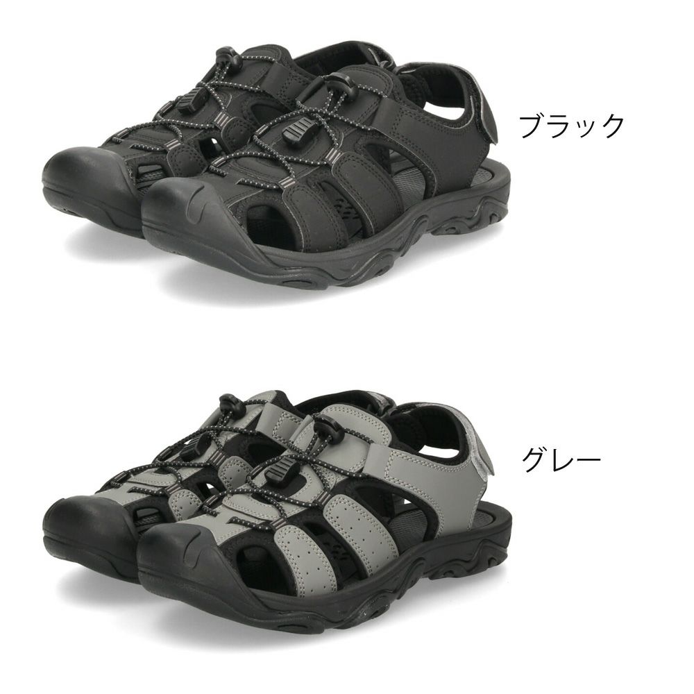 サンダル メンズ レディース 疲れない 歩きやすい 夏 アウトドア シューズ 防滑 調節可能 スポーツサンダル 黒 ブラック グレー 靴 パレード 55201 Parade
