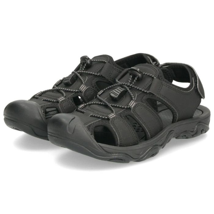 サンダル メンズ レディース 疲れない 歩きやすい 夏 アウトドア シューズ 防滑 調節可能 スポーツサンダル 黒 ブラック グレー 靴 パレード 55201 Parade