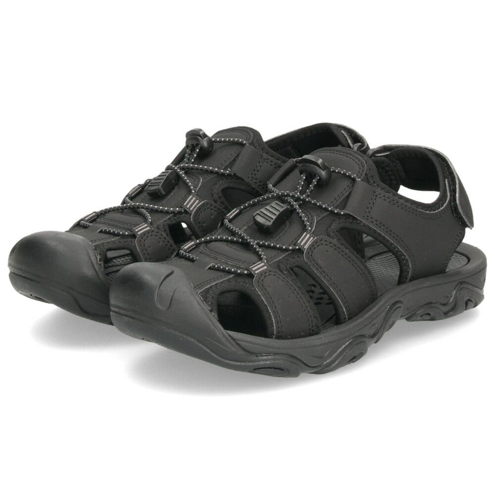 サンダル メンズ レディース 疲れない 歩きやすい 夏 アウトドア シューズ 防滑 調節可能 スポーツサンダル 黒 ブラック グレー 靴 パレード 55201 Parade