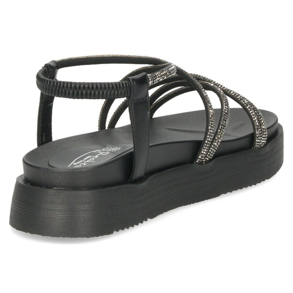 サンダル レディース 厚底 軽量 疲れない 歩きやすい おしゃれ フラット ストラップサンダル コードストラップサンダル ラインストーン リゾート カジュアル Realta レアルタ 6320