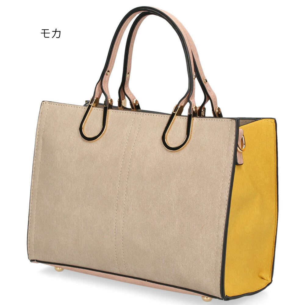 トートバッグ レディース 小さめ 通勤 通学 2WAY ショルダー ハンドバッグ 肩掛け 斜め掛け 仕切り ファスナー付き おしゃれ きれいめ 37880T ラムモード LAMBMODE