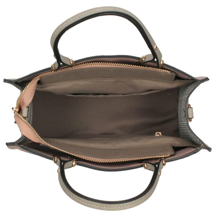 トートバッグ レディース 小さめ 通勤 通学 2WAY ショルダー ハンドバッグ 肩掛け 斜め掛け 仕切り ファスナー付き おしゃれ きれいめ 37880T ラムモード LAMBMODE