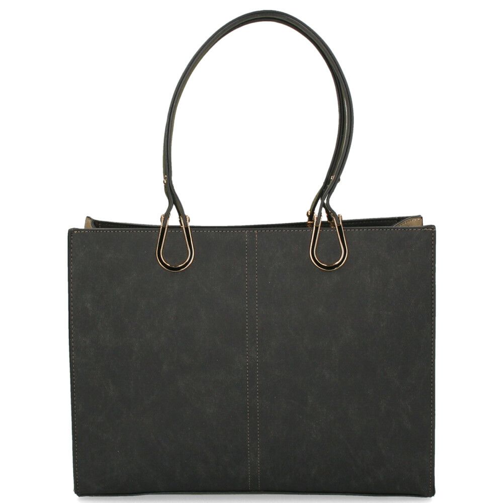 トートバッグ レディース 大きめ 通勤 通学 A4 ファスナー付き 仕切り 自立 肩掛け おしゃれ きれいめ バッグ 大容量 黒 37882T ラムモード LAMBMODE