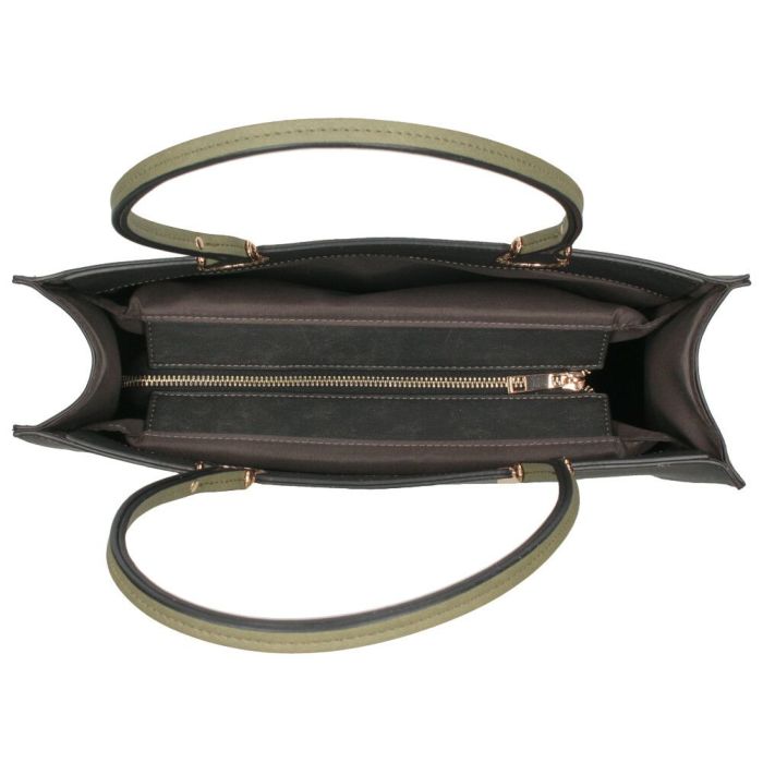 トートバッグ レディース 大きめ 通勤 通学 A4 ファスナー付き 仕切り 自立 肩掛け おしゃれ きれいめ バッグ 大容量 黒 37882T ラムモード LAMBMODE