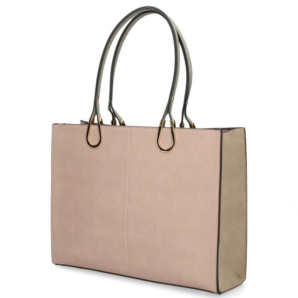 トートバッグ レディース 大きめ 通勤 通学 A4 ファスナー付き 仕切り 自立 肩掛け おしゃれ きれいめ バッグ 大容量 黒 37882T ラムモード LAMBMODE