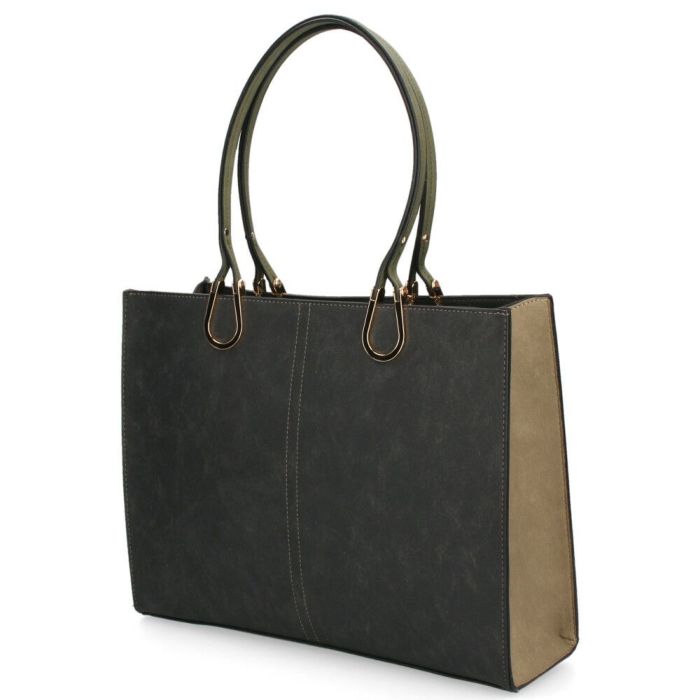 トートバッグ レディース 大きめ 通勤 通学 A4 ファスナー付き 仕切り 自立 肩掛け おしゃれ きれいめ バッグ 大容量 黒 37882T ラムモード LAMBMODE