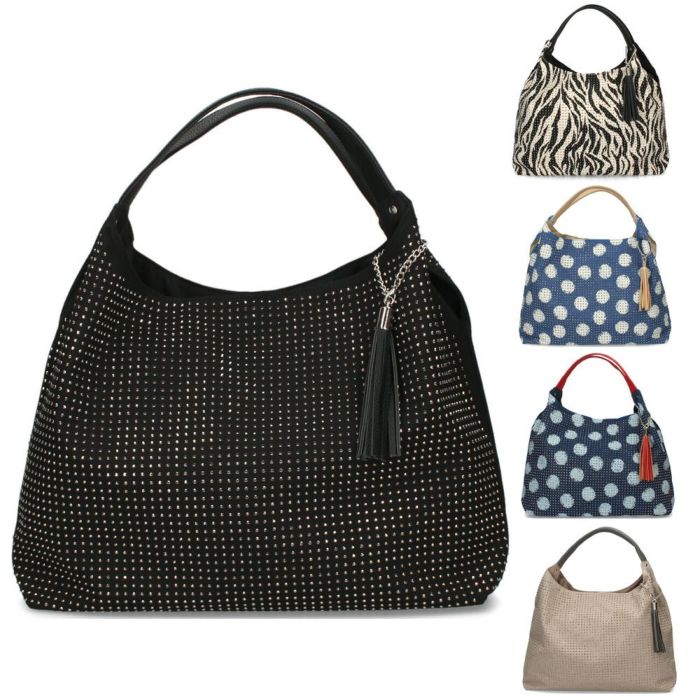 トートバッグ レディース 通勤 A4 肩掛け 大容量 通学 旅行 ブラック 黒 おしゃれ かわいい ラインストーン スタッズ ゼブラ柄 ドット柄 LAMB MODE ラムモード バルーントートバッグ 38130