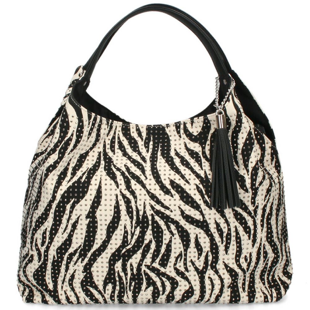 トートバッグ レディース 通勤 A4 肩掛け 大容量 通学 旅行 ブラック 黒 おしゃれ かわいい ラインストーン スタッズ ゼブラ柄 ドット柄 LAMB MODE ラムモード バルーントートバッグ 38130