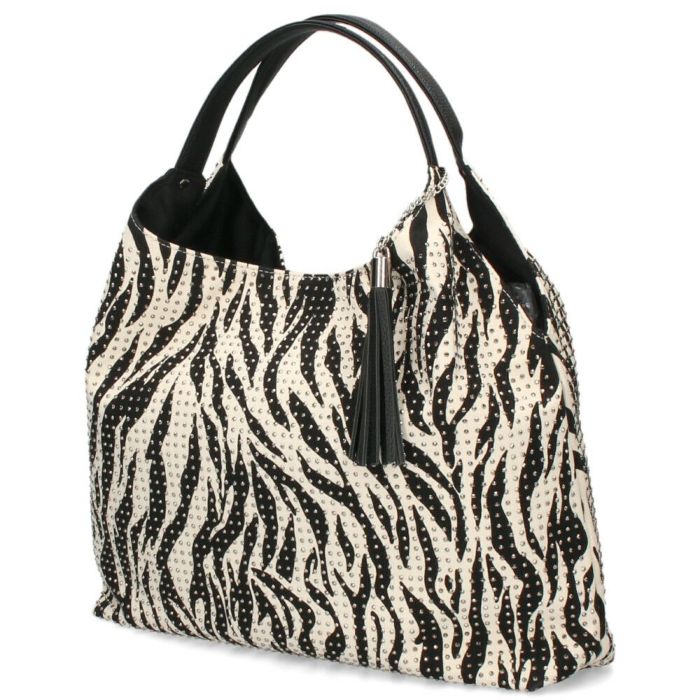 トートバッグ レディース 通勤 A4 肩掛け 大容量 通学 旅行 ブラック 黒 おしゃれ かわいい ラインストーン スタッズ ゼブラ柄 ドット柄 LAMB MODE ラムモード バルーントートバッグ 38130