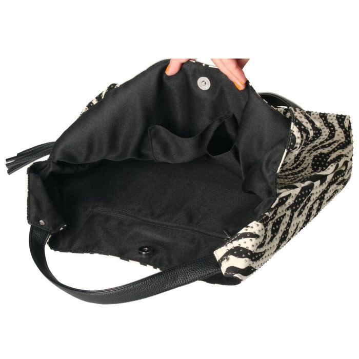 トートバッグ レディース 通勤 A4 肩掛け 大容量 通学 旅行 ブラック 黒 おしゃれ かわいい ラインストーン スタッズ ゼブラ柄 ドット柄 LAMB MODE ラムモード バルーントートバッグ 38130