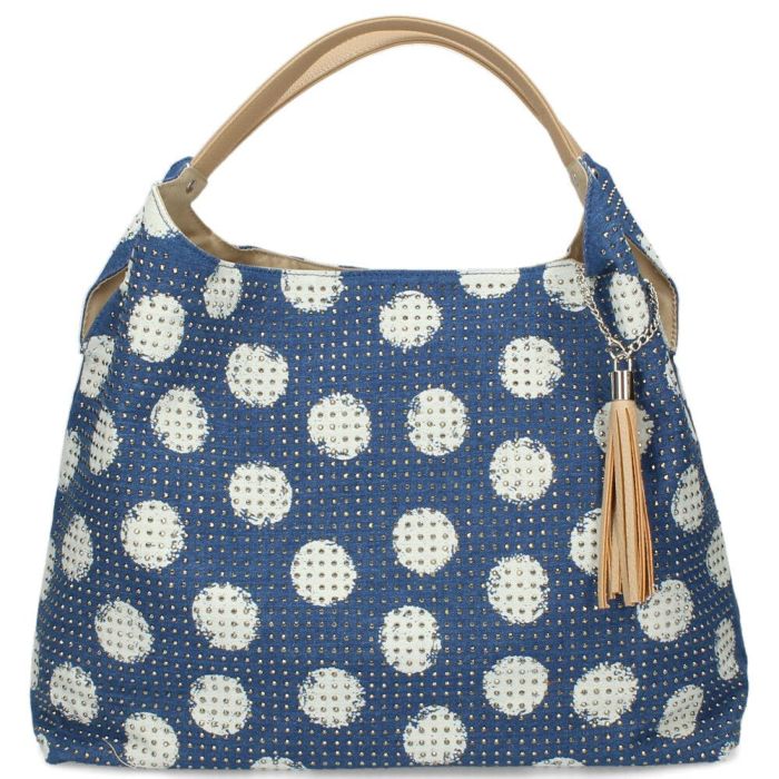 トートバッグ レディース 通勤 A4 肩掛け 大容量 通学 旅行 ブラック 黒 おしゃれ かわいい ラインストーン スタッズ ゼブラ柄 ドット柄 LAMB MODE ラムモード バルーントートバッグ 38130