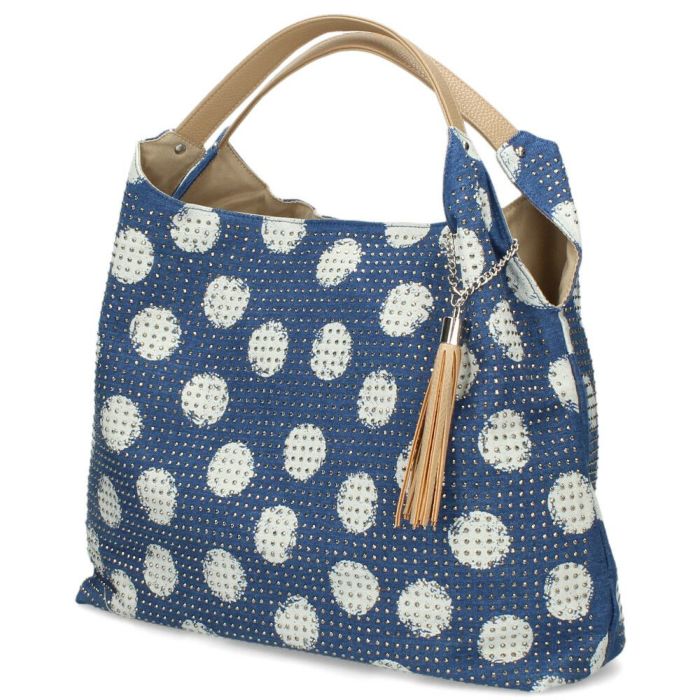 トートバッグ レディース 通勤 A4 肩掛け 大容量 通学 旅行 ブラック 黒 おしゃれ かわいい ラインストーン スタッズ ゼブラ柄 ドット柄 LAMB MODE ラムモード バルーントートバッグ 38130