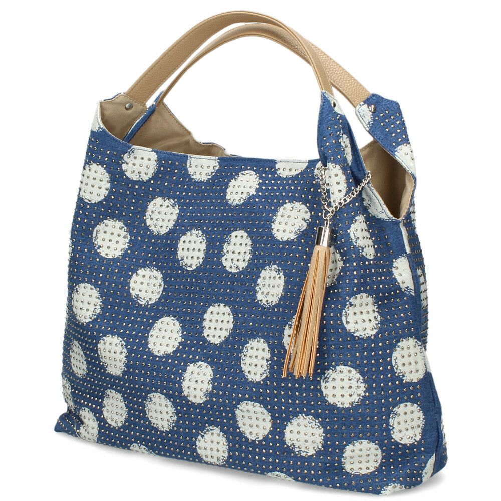 トートバッグ レディース 通勤 A4 肩掛け 大容量 通学 旅行 ブラック 黒 おしゃれ かわいい ラインストーン スタッズ ゼブラ柄 ドット柄 LAMB MODE ラムモード バルーントートバッグ 38130