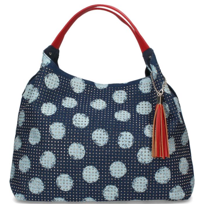 トートバッグ レディース 通勤 A4 肩掛け 大容量 通学 旅行 ブラック 黒 おしゃれ かわいい ラインストーン スタッズ ゼブラ柄 ドット柄 LAMB MODE ラムモード バルーントートバッグ 38130