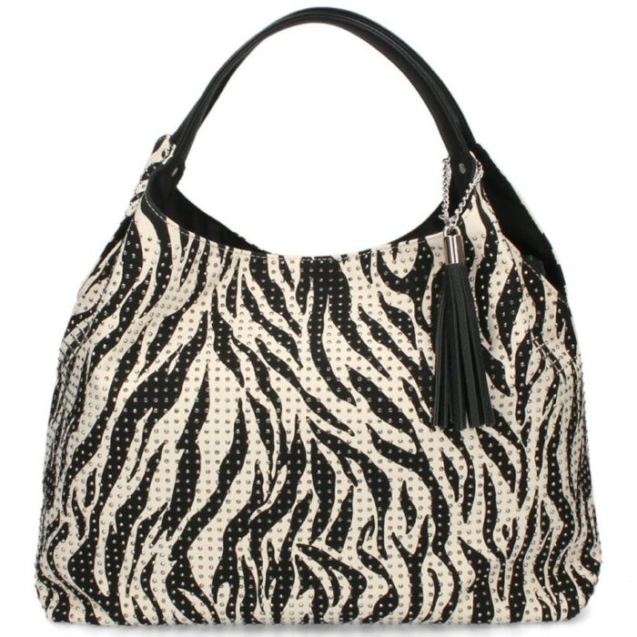 トートバッグ レディース 通勤 A4 肩掛け 大容量 通学 旅行 ブラック 黒 おしゃれ かわいい ラインストーン スタッズ ゼブラ柄 ドット柄 LAMB MODE ラムモード バルーントートバッグ 38130