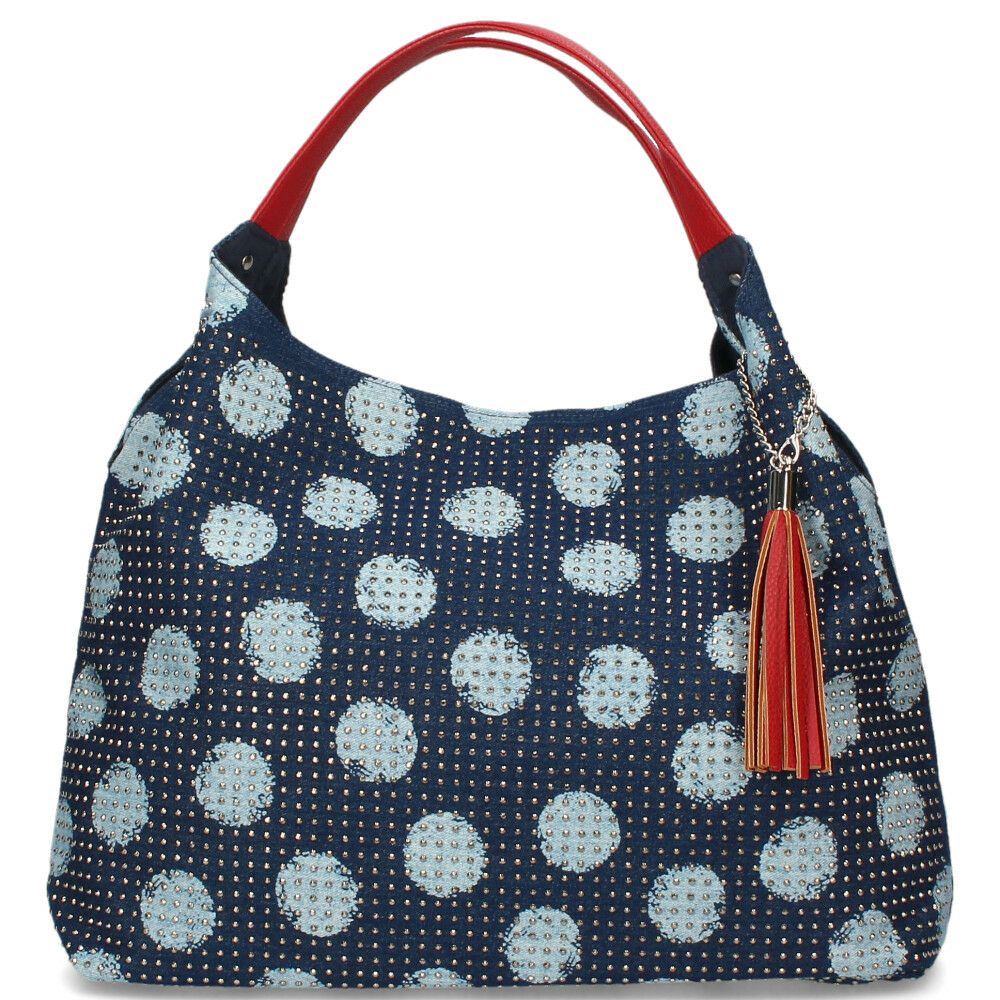 トートバッグ レディース 通勤 A4 肩掛け 大容量 通学 旅行 ブラック 黒 おしゃれ かわいい ラインストーン スタッズ ゼブラ柄 ドット柄 LAMB MODE ラムモード バルーントートバッグ 38130