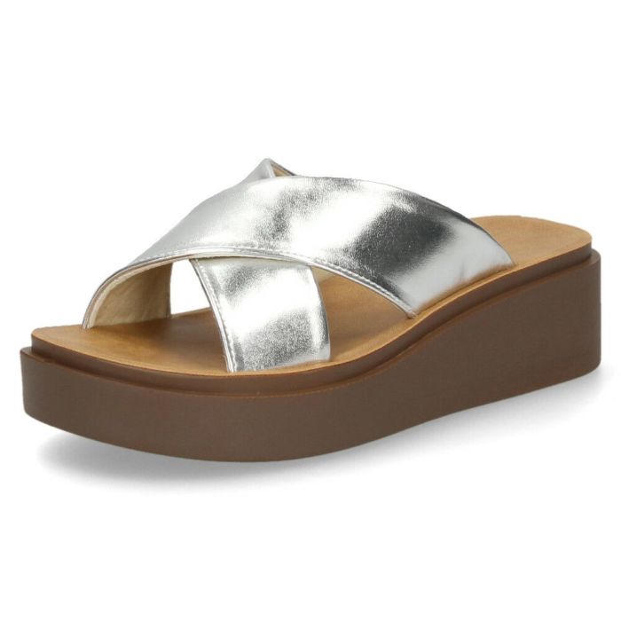 サンダル レディース 厚底 クロスベルト 歩きやすい つっかけ 夏 きれいめ カジュアル シンプル 黒 ブラック シルバー Parade パレード 45109