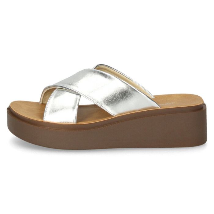 サンダル レディース 厚底 クロスベルト 歩きやすい つっかけ 夏 きれいめ カジュアル シンプル 黒 ブラック シルバー Parade パレード 45109