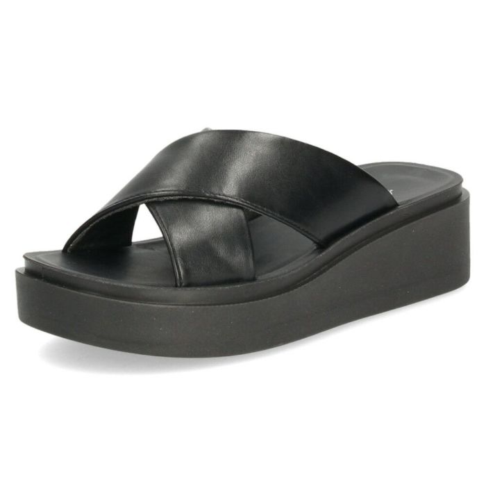 サンダル レディース 厚底 クロスベルト 歩きやすい つっかけ 夏 きれいめ カジュアル シンプル 黒 ブラック シルバー Parade パレード 45109