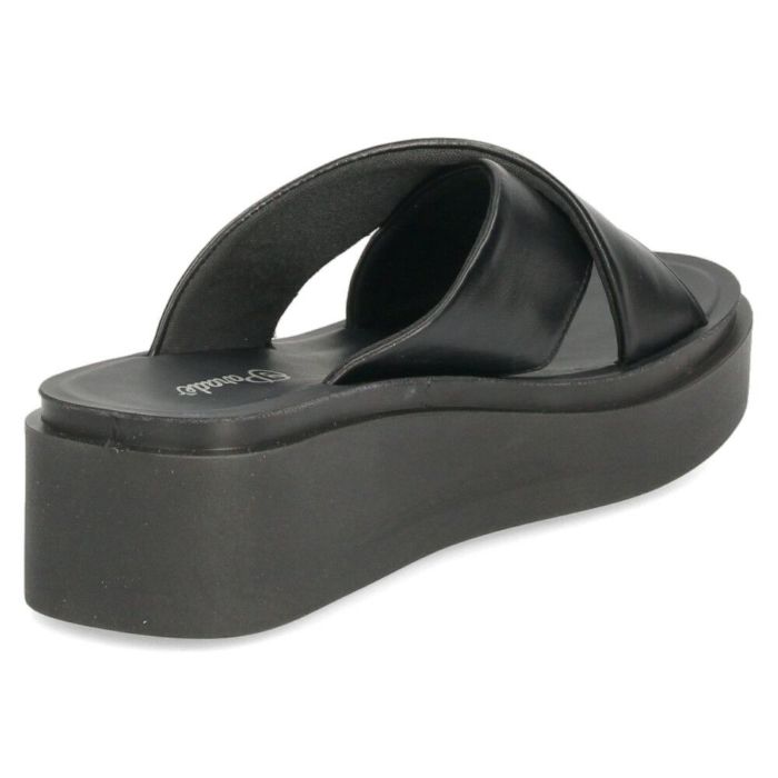 サンダル レディース 厚底 クロスベルト 歩きやすい つっかけ 夏 きれいめ カジュアル シンプル 黒 ブラック シルバー Parade パレード 45109