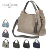 トートバッグ レディース 通勤 通学 ショルダー 2WAY 斜め掛け ハンドバッグ 軽量 カジュアル おしゃれ きれいめ 黒 38131 ラムモード LAMB MODE