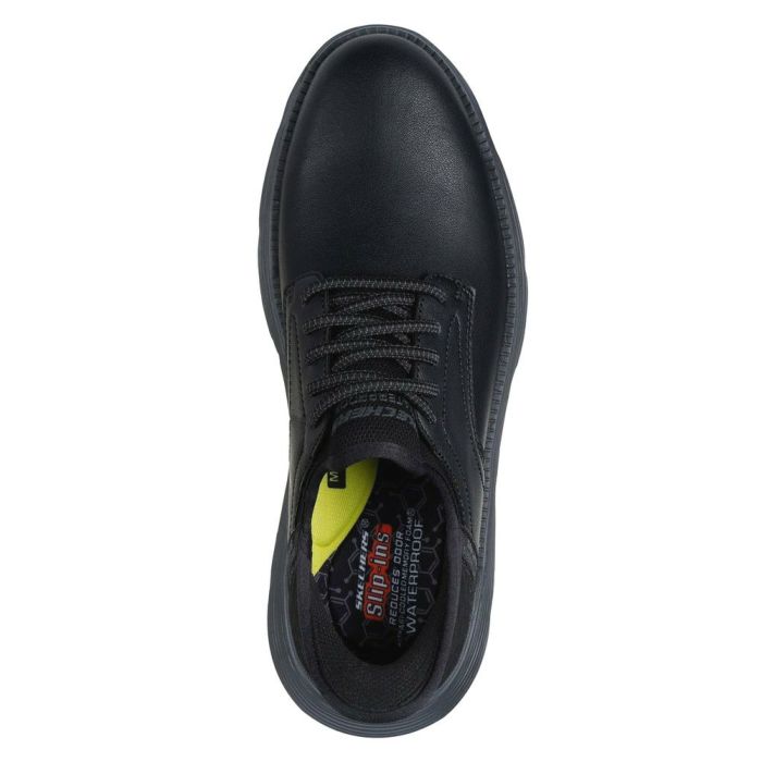 スケッチャーズ スリップインズ メンズ 防水 ハンズフリー スニーカー スリッポン 革靴 ブラック 黒 履きやすい ビジネスシューズ ガルザ カーリン ノーマル幅 SKECHERS GARZA CARLYN 205278