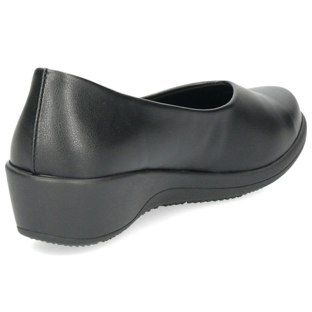 パンプス レディース 靴 Vカット 黒 ブラック オフィスシューズ 軽量 疲れにくい 3E 幅広 日本製 ビジネス ウェッジソール 抗菌防臭加工 パンジー 4078 PANSY パンジーオフィス