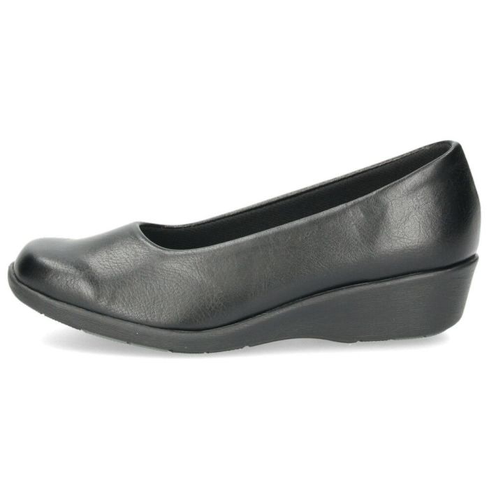 パンプス レディース 靴 黒 ブラック オフィスシューズ 軽量 疲れにくい 3E 日本製 ビジネス ウェッジソール ストラップ 抗菌防臭加工 パンジー 4072 4073 PANSY パンジーオフィス スクエアトゥ