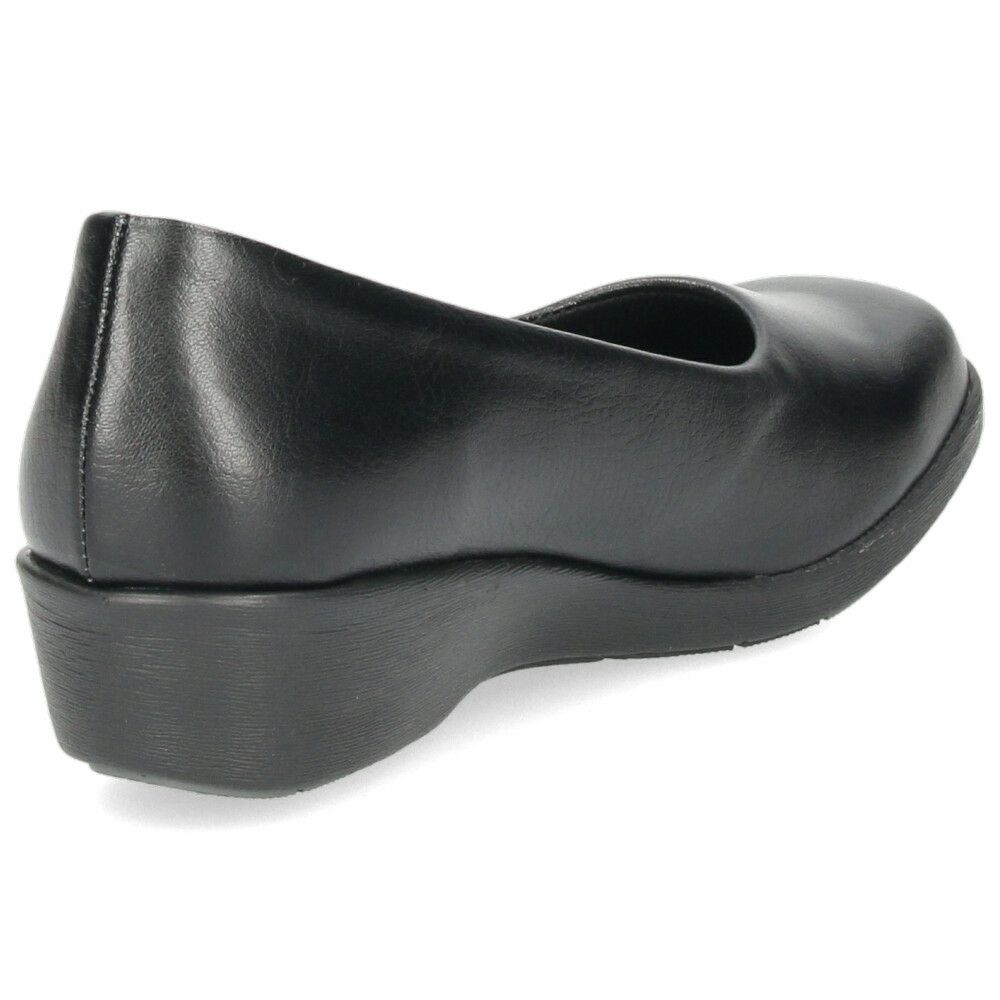 パンプス レディース 靴 黒 ブラック オフィスシューズ 軽量 疲れにくい 3E 日本製 ビジネス ウェッジソール ストラップ 抗菌防臭加工 パンジー 4072 4073 PANSY パンジーオフィス スクエアトゥ