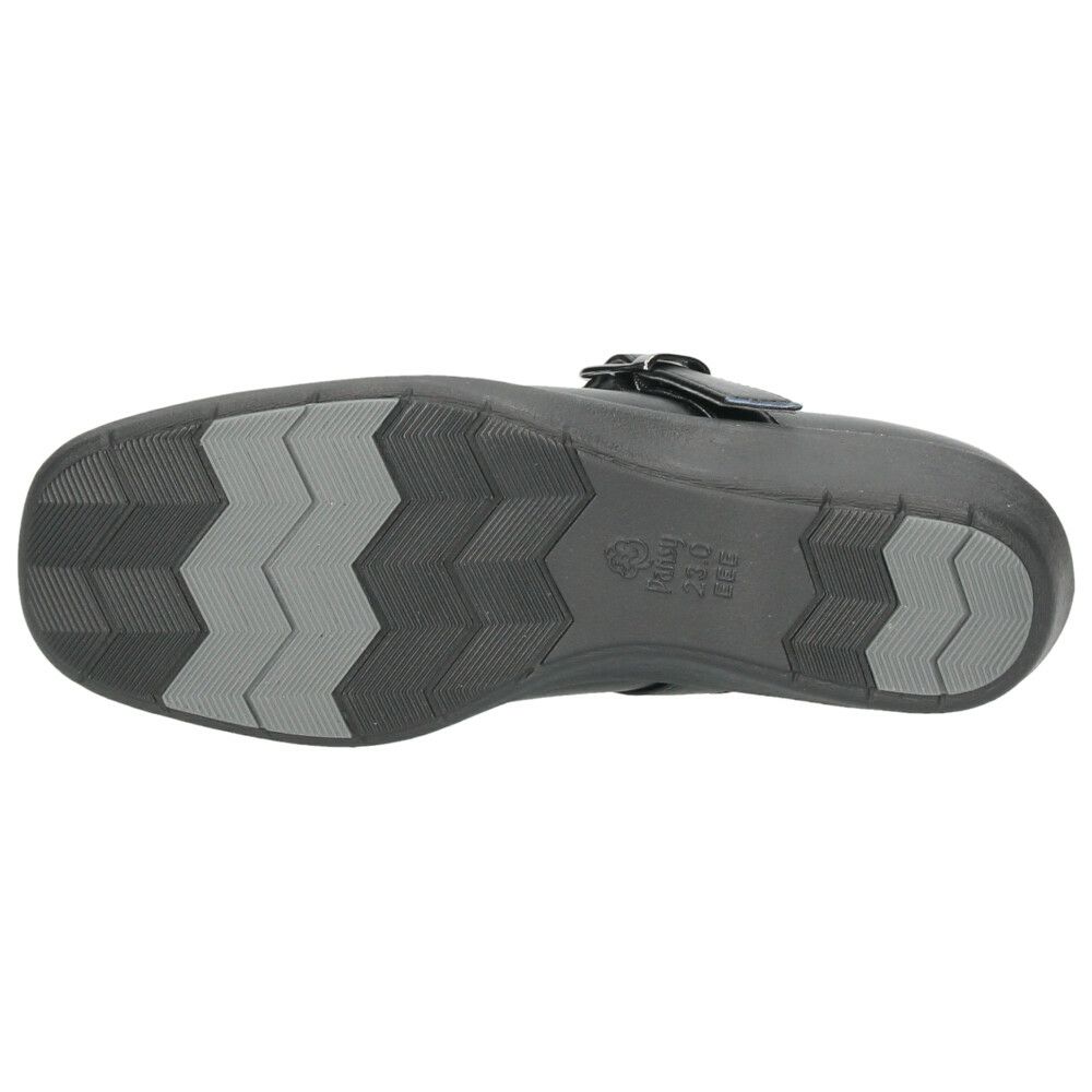 パンプス レディース 靴 黒 ブラック オフィスシューズ 軽量 疲れにくい 3E 日本製 ビジネス ウェッジソール ストラップ 抗菌防臭加工 パンジー 4072 4073 PANSY パンジーオフィス スクエアトゥ