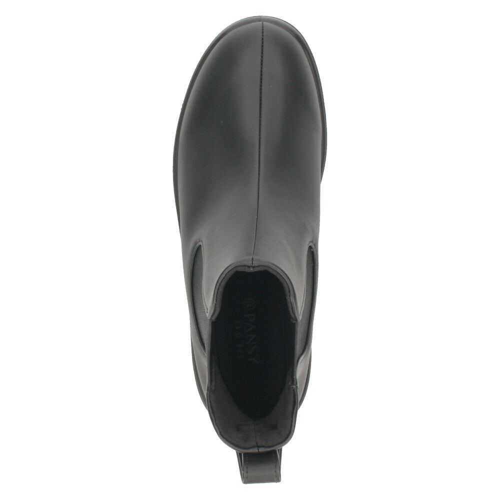 レインブーツ レディース サイドゴア ショートブーツ 長靴 防水 3E 幅広 レインシューズ 雨 カジュアル ガーデニング 抗菌防臭加工 履きやすい パンジー 4810 Pansy