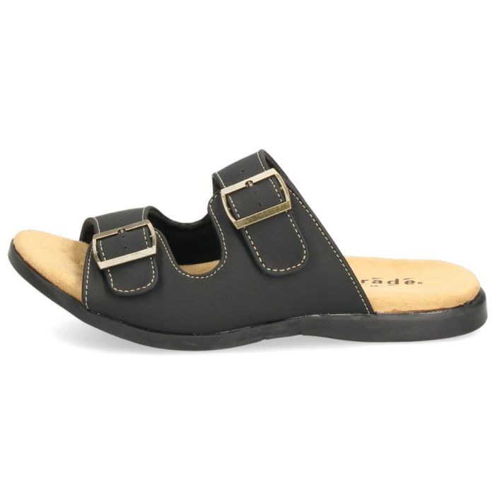 コンフォートサンダル メンズ 靴 2本ベルト 歩きやすい サンダル 合皮 カジュアル シンプル ブラック ダークブラウン パレード 56101 Parade