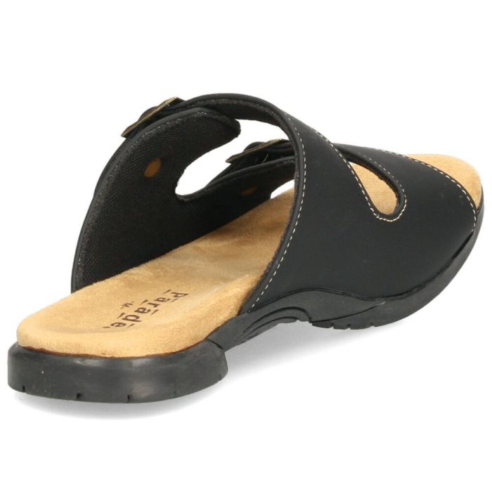 コンフォートサンダル メンズ 靴 2本ベルト 歩きやすい サンダル 合皮 カジュアル シンプル ブラック ダークブラウン パレード 56101 Parade