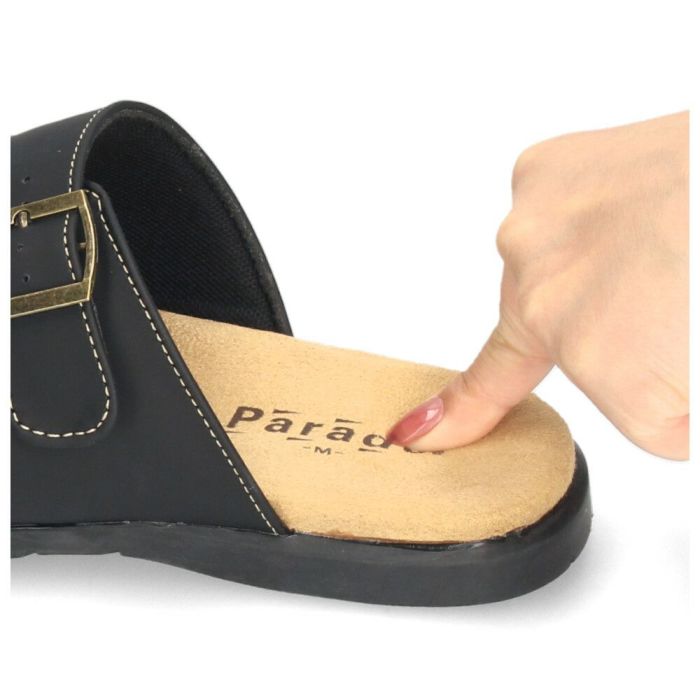 コンフォートサンダル メンズ 靴 2本ベルト 歩きやすい サンダル 合皮 カジュアル シンプル ブラック ダークブラウン パレード 56101 Parade