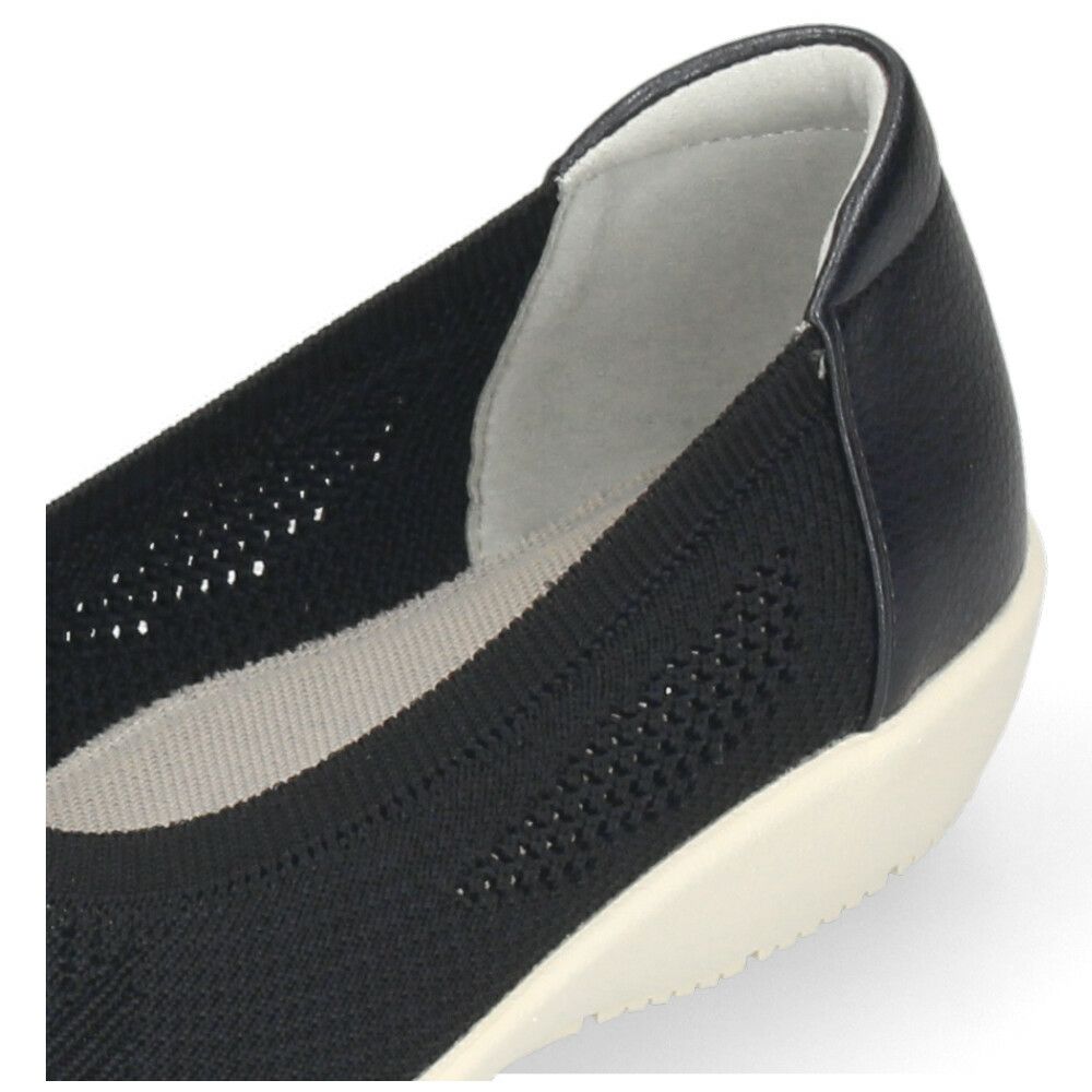 パンプス レディース 痛くない 柔らかい 軽量 ニットパンプス 幅広 ゆったり 履きやすい 歩きやすい 抗菌 防臭 メッシュ スリッポン 黒 ブラック PANSY パンジー 4304 